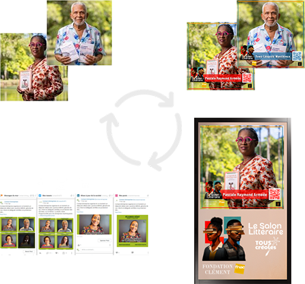 Flux Pix4Event : capture, habillage, diffusion